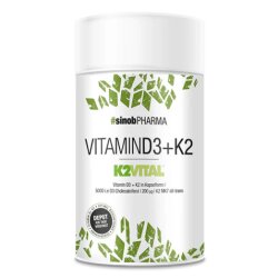 Sinob Vitamin D3 + K2 - 60 Kapseln mit hochwertigem...