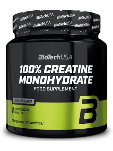BioTech USA 100% Creatine Monohydrate, 500g Dose