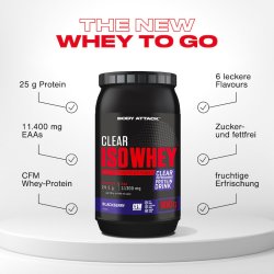 Body Attack Clear Iso Whey 900g Dose