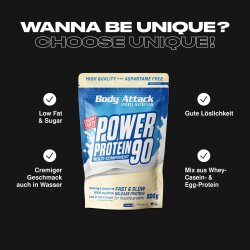 Body Attack Power Protein 90 - Mehrkomponenten Proteinpulver