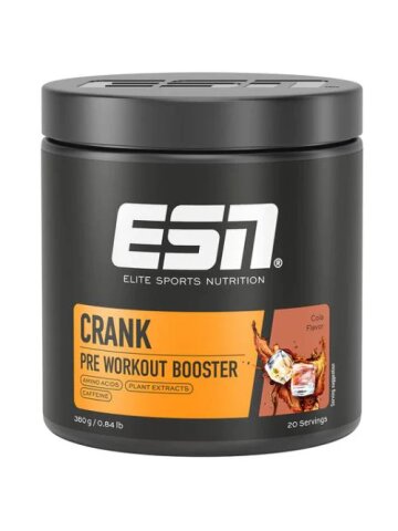 ESN Crank - Pre-Workout Booster mit Koffein & Aminosäuren (380 g Dose)