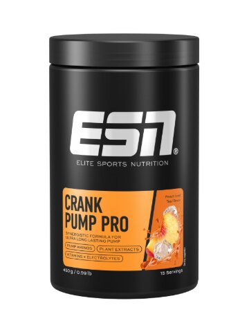 ESN Crank Pump Pro - stimulanzeinfreier Pre-Workout Booster (450 g Dose)