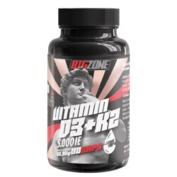 Big Zone - Vitamin D3 + K2 Liquid Caps - 90 Kapseln