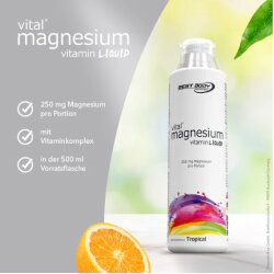 Best Body Nutrition Magnesium + Vitamin Liquid - Tropical...