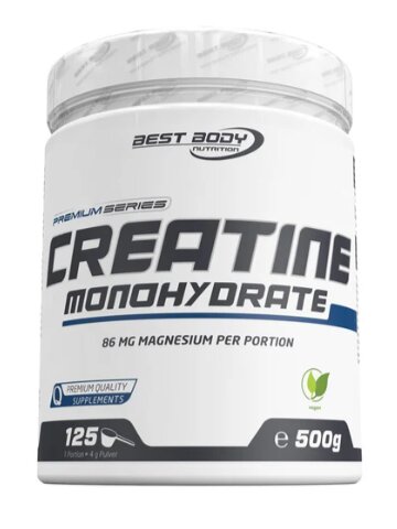 Best Body Creatine Monohydrate - 100 % reines Kreatin zur Leistungssteigerung (500 g Pulver)