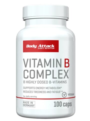 Body Attack Vitamin B Complex - 100 Kapseln Dose