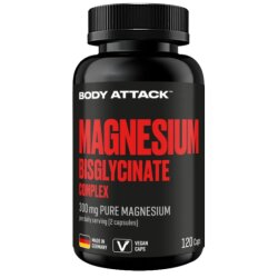 Body Attack Magnesium Bisglycinate Complex - 120 Kapseln...