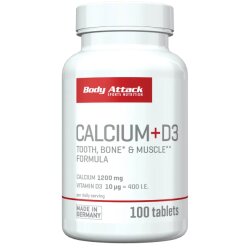 Body Attack Calcium+D3 Kapseln - 100 Caps